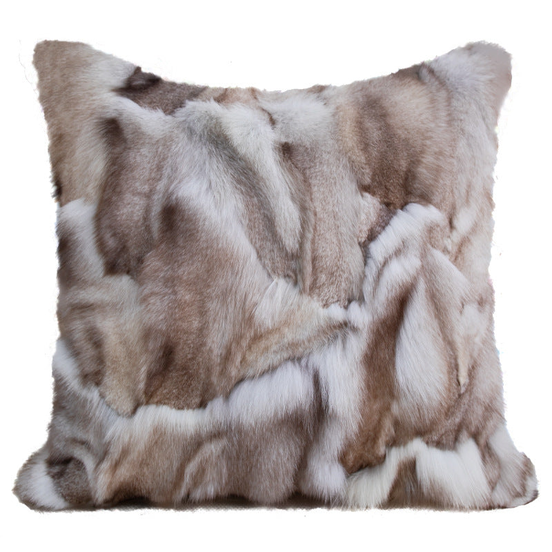 Luxurious Fox Fur Cushion Cover