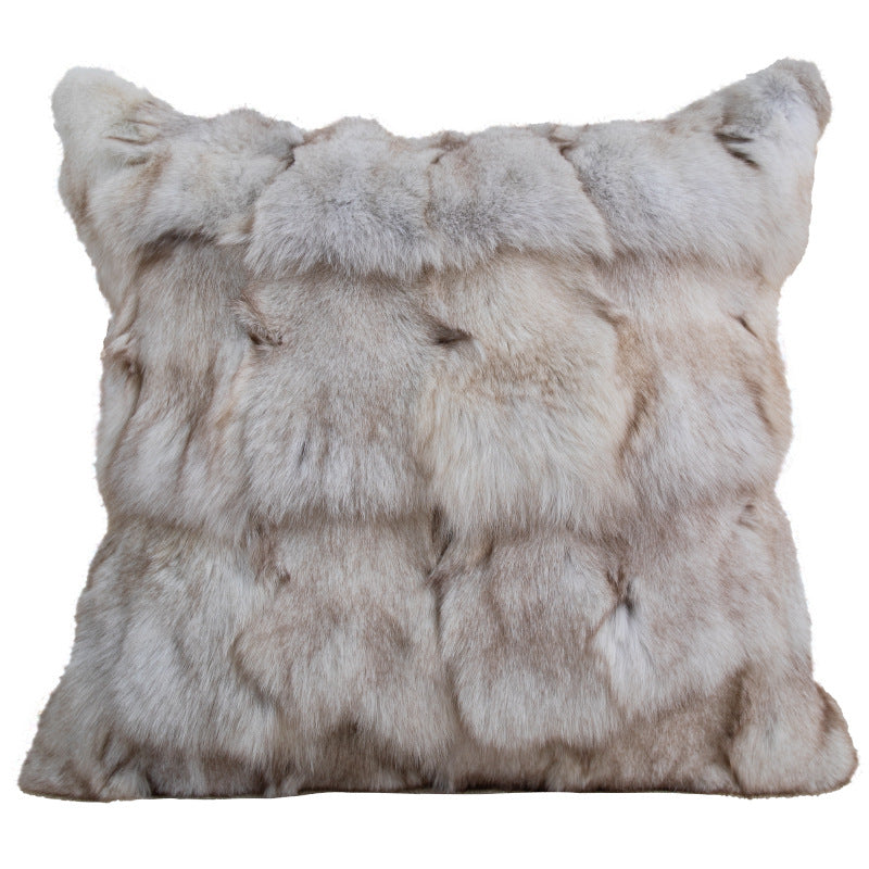 Luxurious Fox Fur Cushion Cover