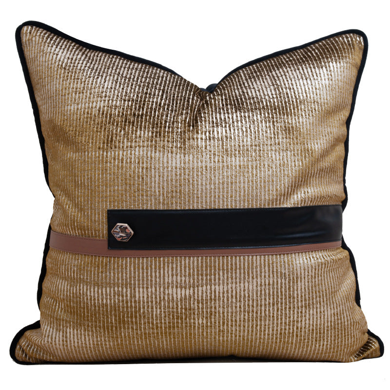 Italian Black and Gold Luxury Cushion and Bed Pillow