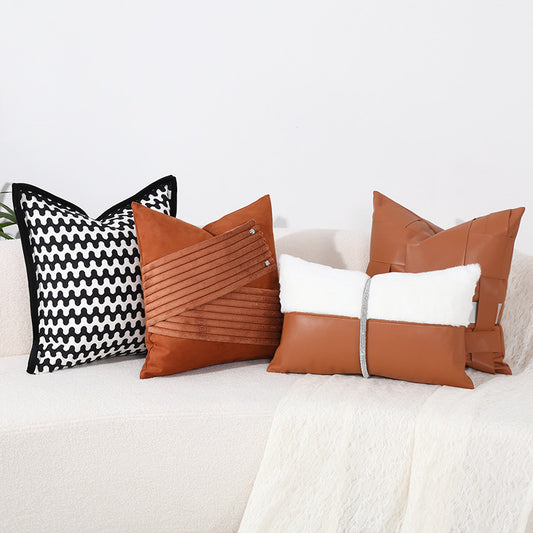 Soft and comfortable PU leather cushion